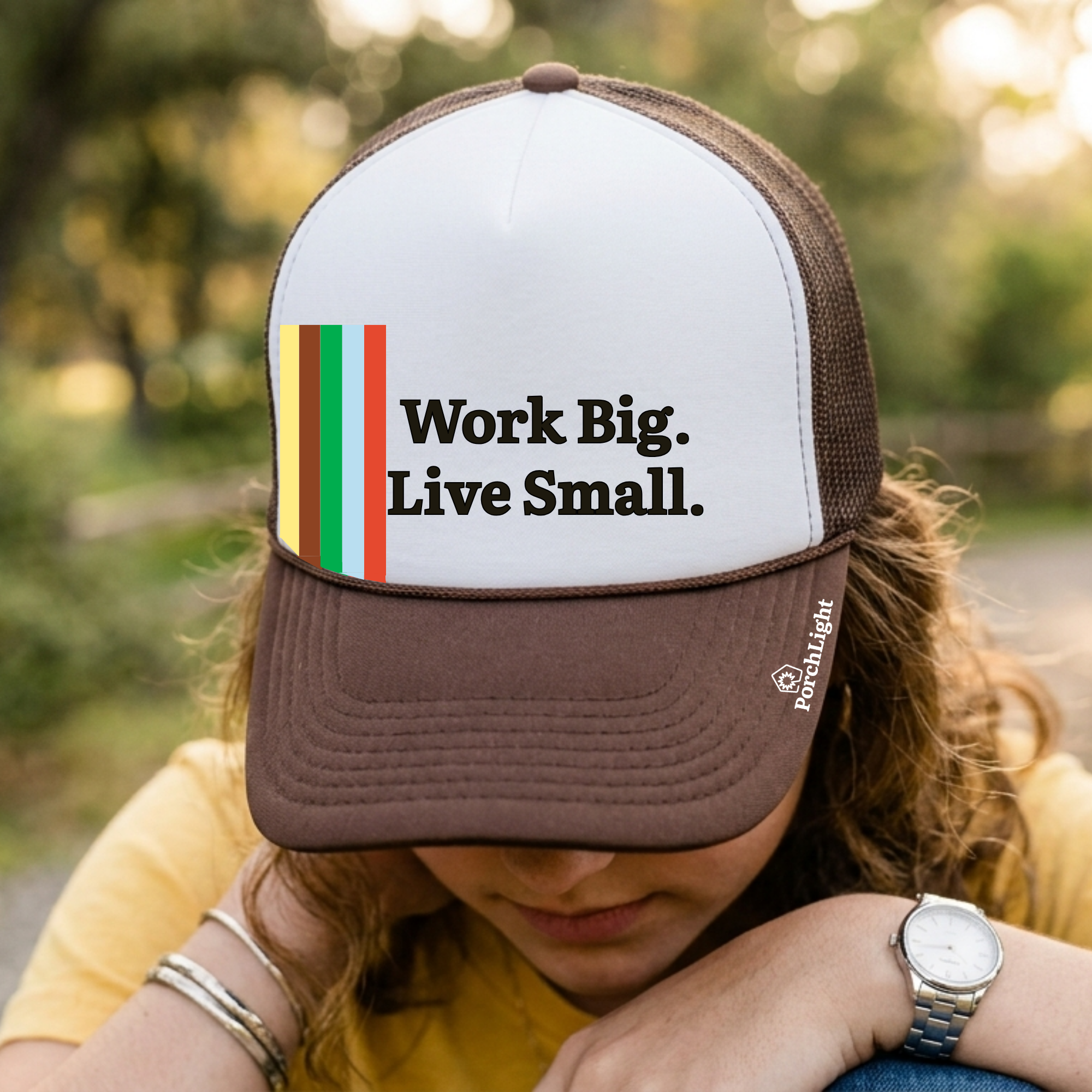 Work Big Live Small Trucker Hat